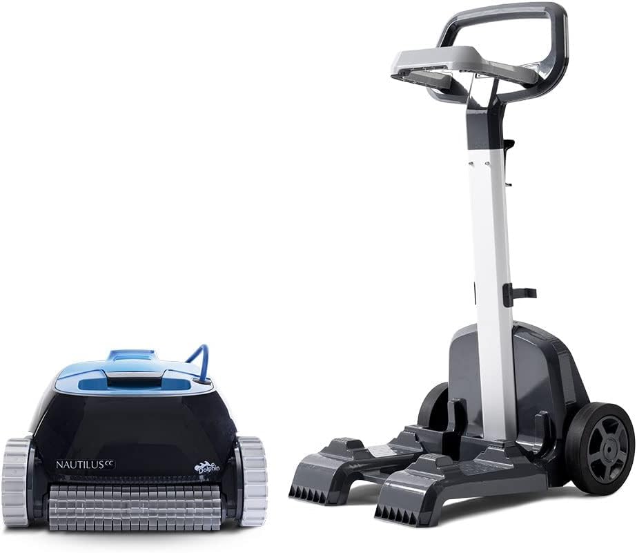 Dolphin Nautilus CC Robotic Pool Vacuum Cleaner up to 33 FT - Easy Transport Bundle with Caddy