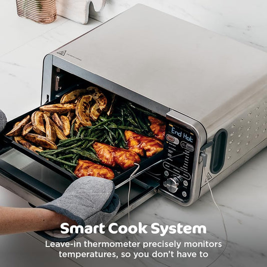 Ninja Foodi Smart Dual Heat Air Fry Oven, 13-in-1, Silver, SP351