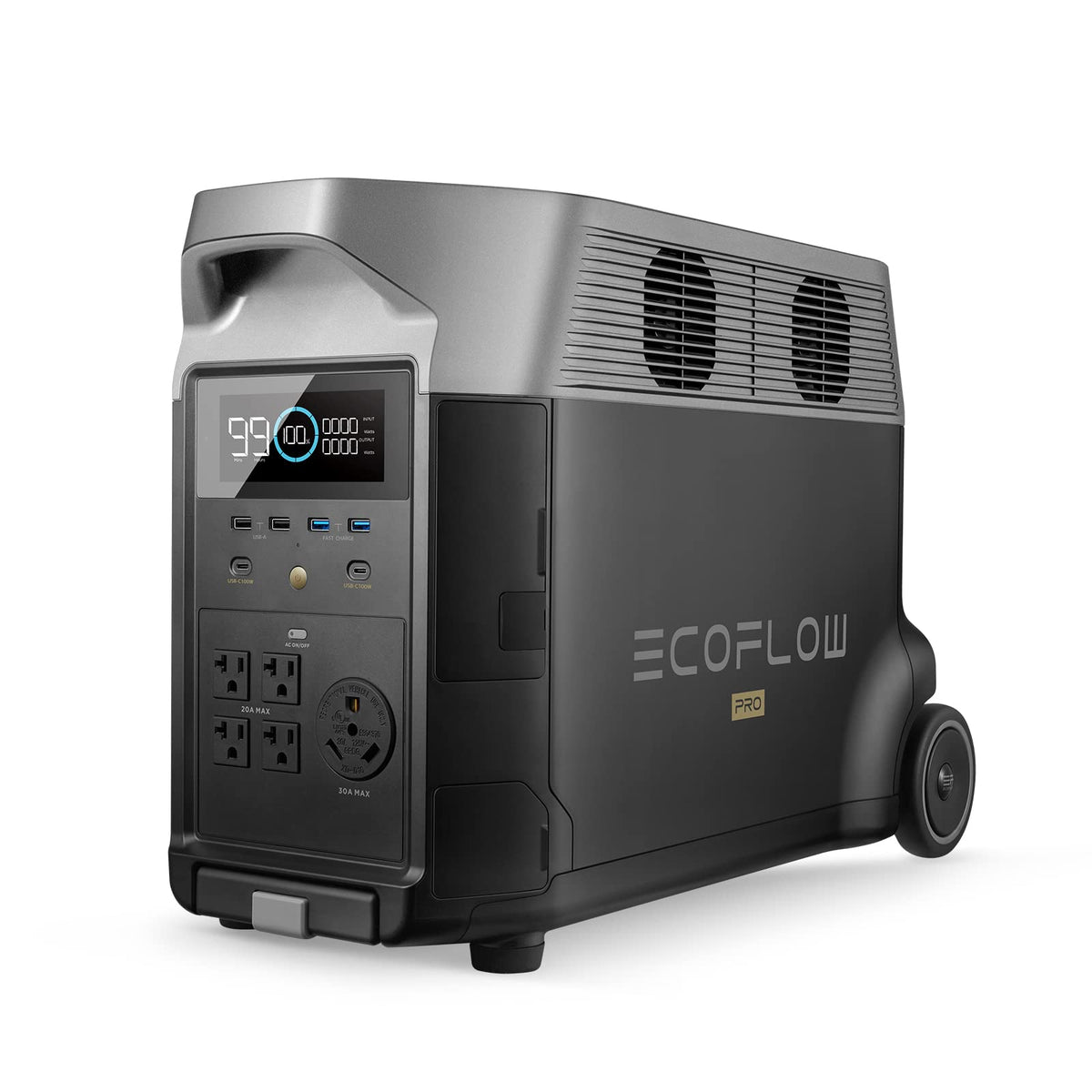 EF ECOFLOW Portable Power Station 3600Wh DELTA Pro, 120V 3600W AC Output