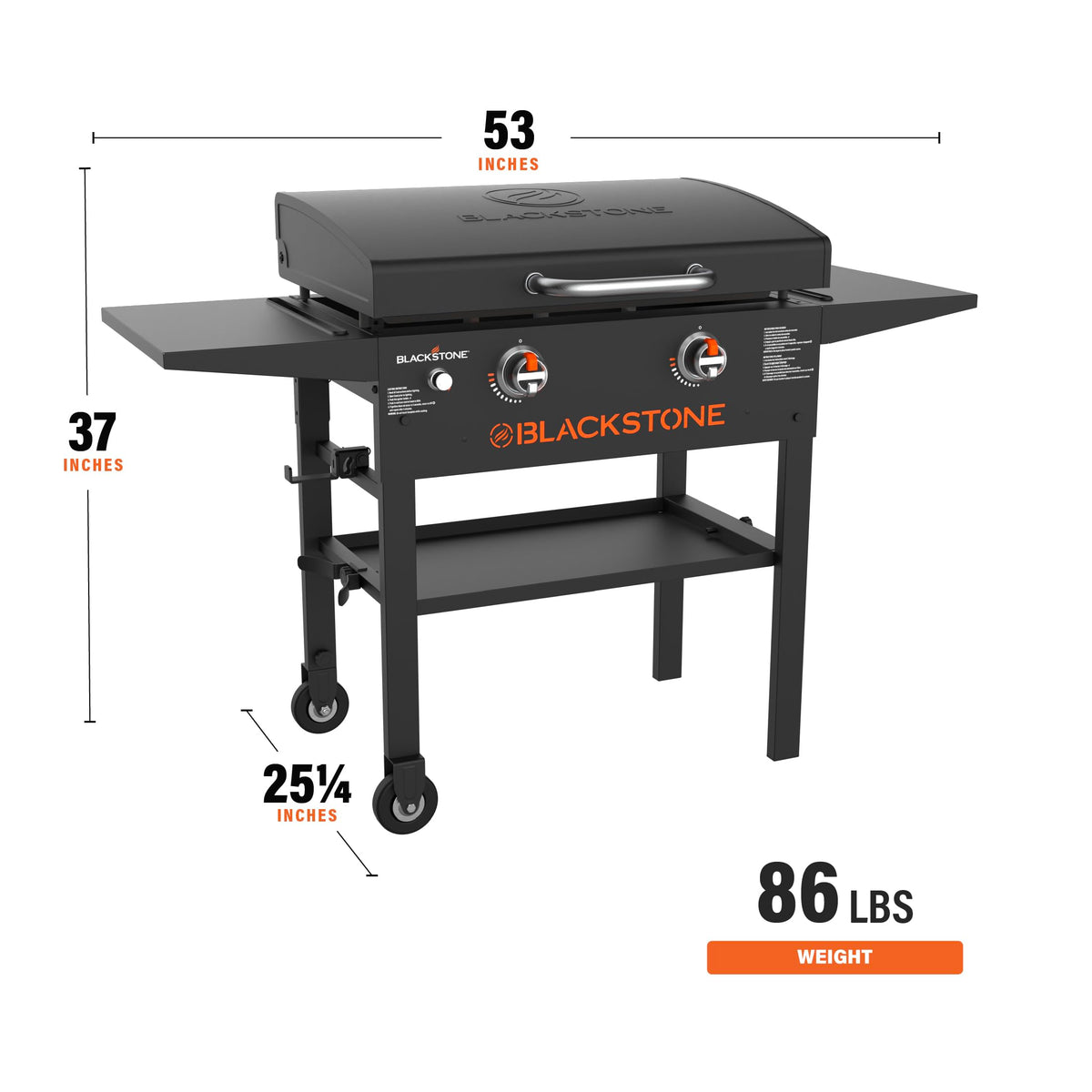 Blackstone® 1883 Original 28" Omnivore Griddle with Hood, Black