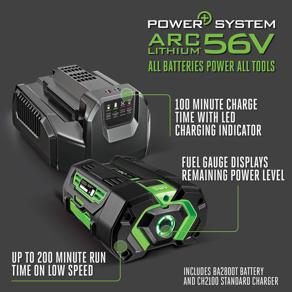 EGO POWER+ Cordless Electric Leaf Blower, 650 CFM, With Battery - LB6504