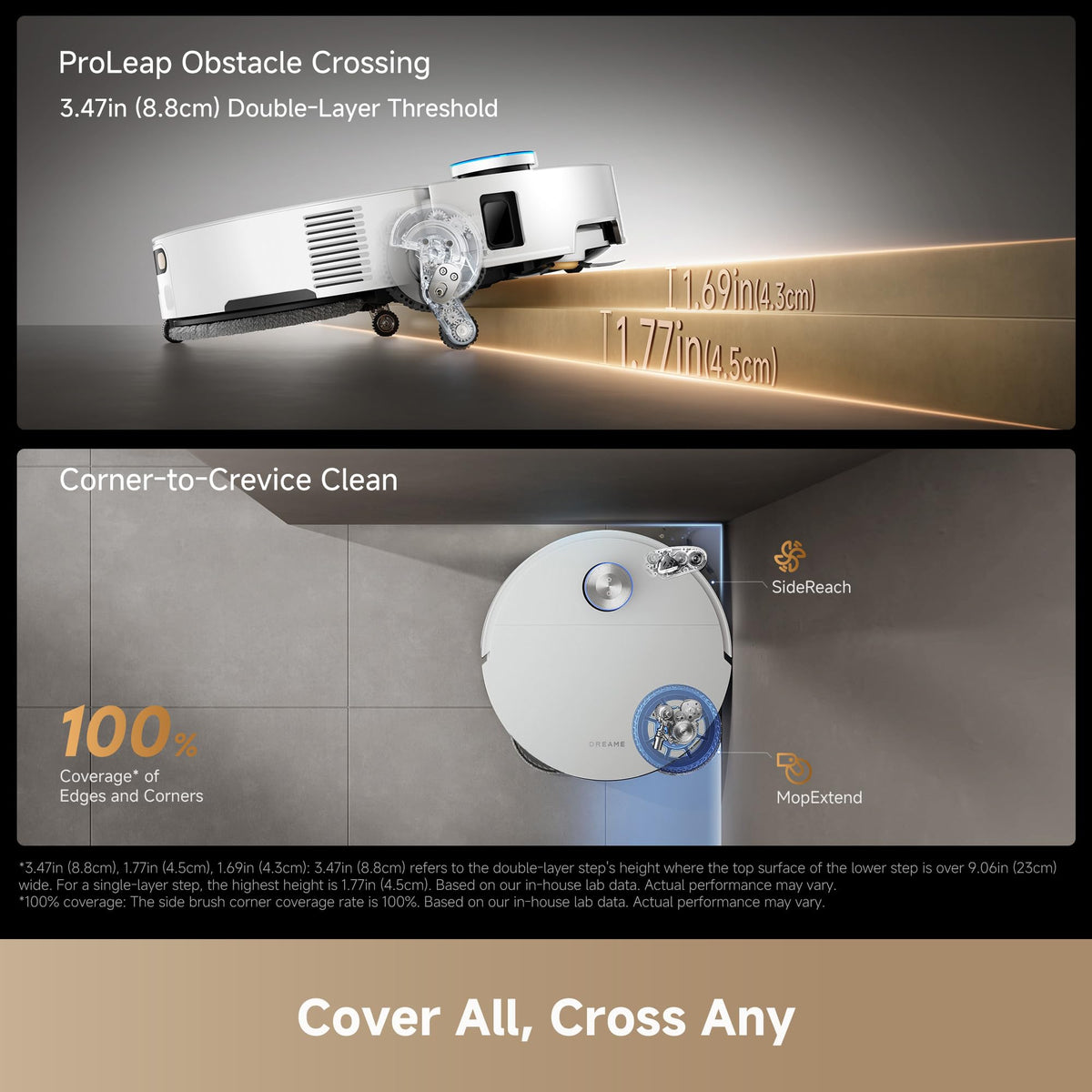 dreame X60 Ultra Robot Vacuum, Dual Al Cameras 280+ Obstacles Recognition