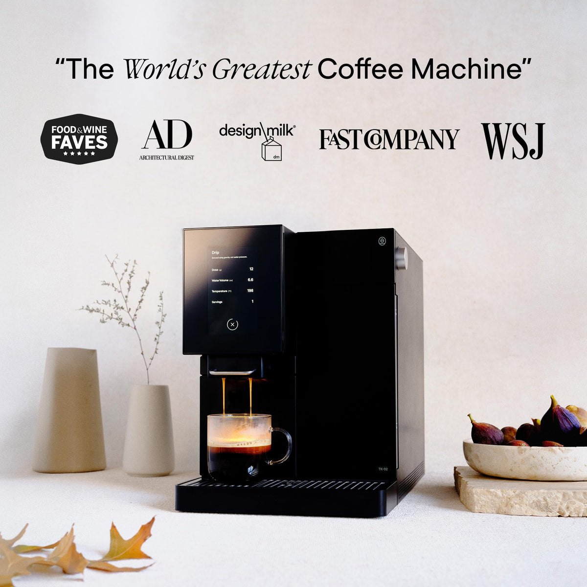 Terra Kaffe TK-02 Super Automatic Espresso Machine - White