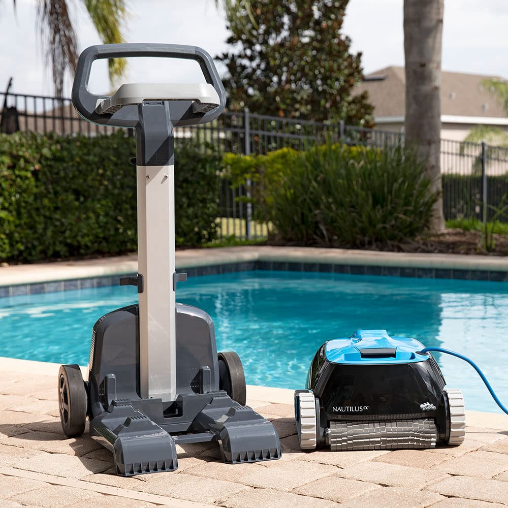 Dolphin Nautilus CC Robotic Pool Vacuum Cleaner up to 33 FT - Easy Transport Bundle with Caddy
