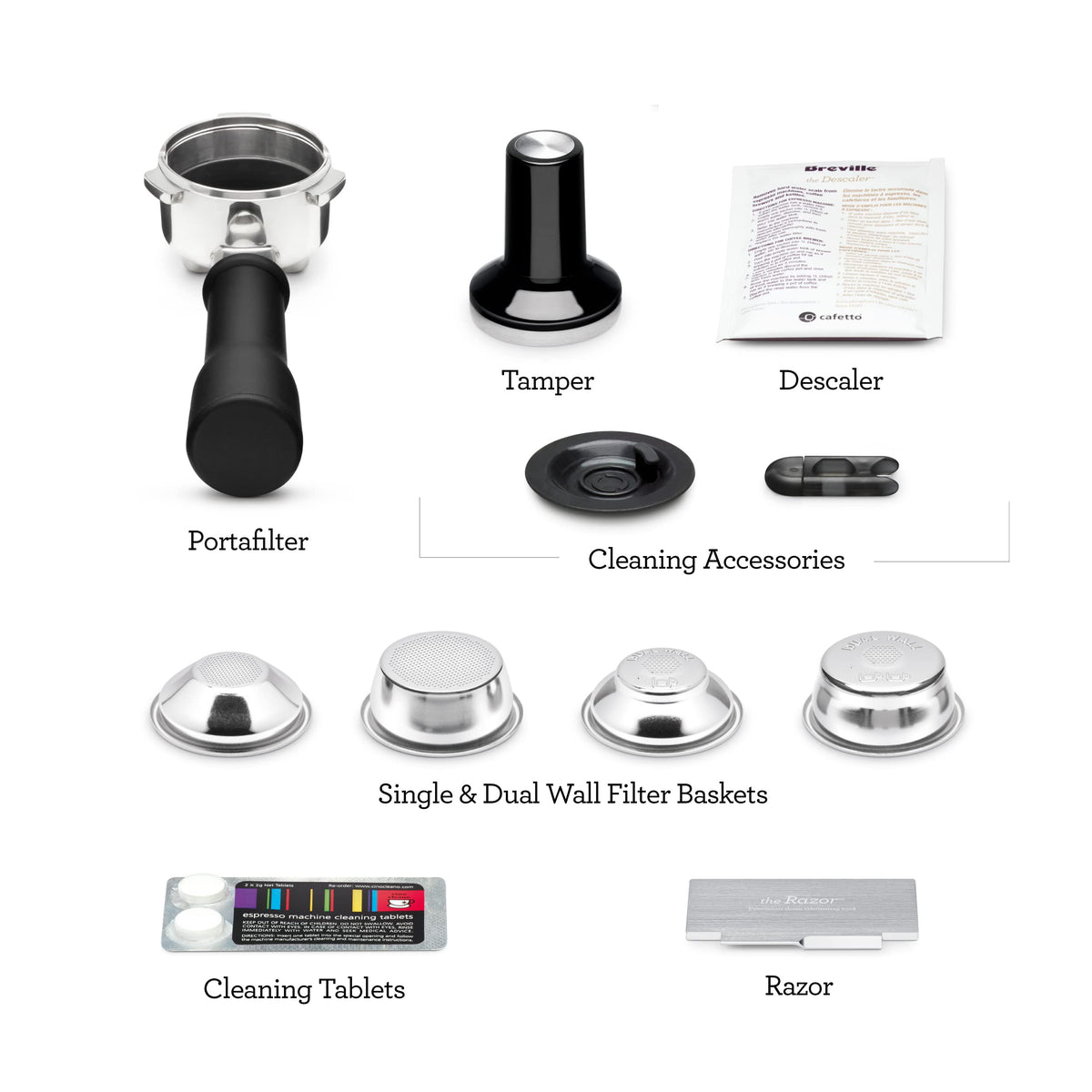 Breville BES500BTR Bambino Plus Espresso Machine, Black Truffle