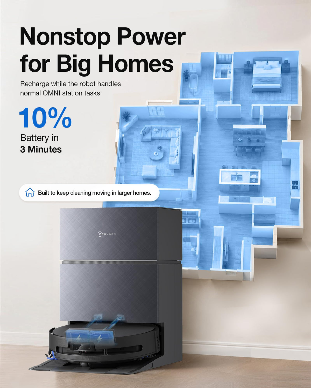 ECOVACS DEEBOT Robot Vacuum and Mop, X11S PRO Omni