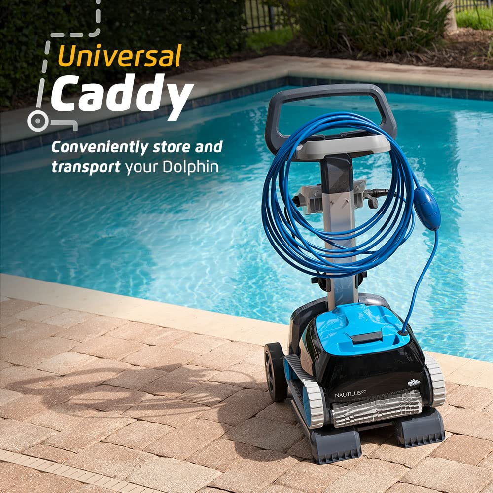 Dolphin Nautilus CC Robotic Pool Vacuum Cleaner up to 33 FT - Easy Transport Bundle with Caddy