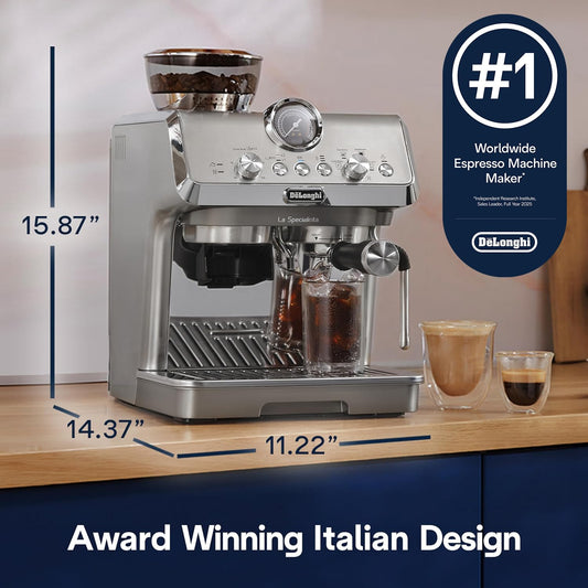 De'Longhi La Specialista Arte Evo Espresso Machine with Coffee Grinder
