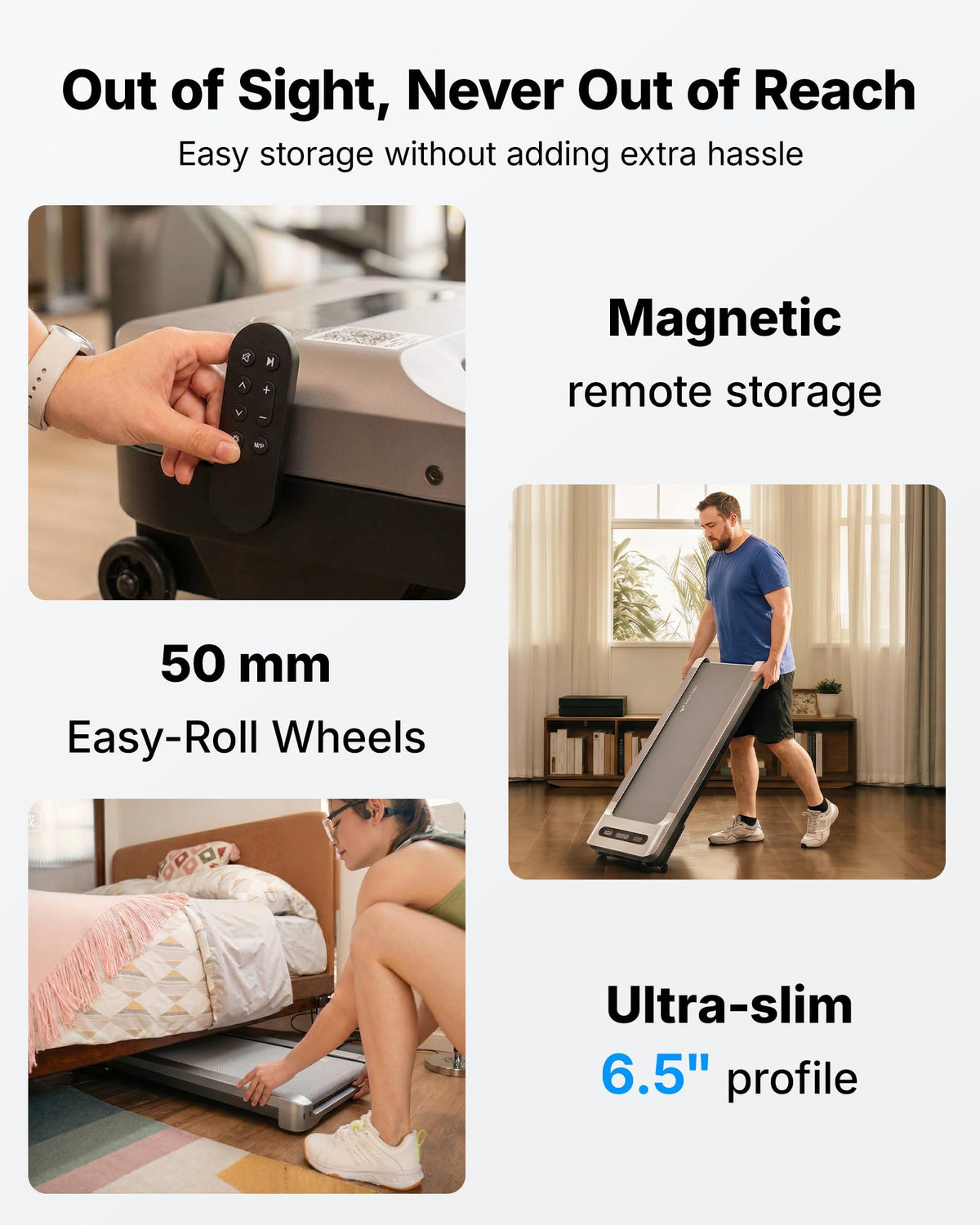 MERACH UltraWalk W60 Walking Pad Treadmill with 12Auto Incline, Under Desk Walking Pad Max400lb Capacity, Max3.5HP Heavy Duty Walking Pad with Incline for Tall People with BT Speaker, RGB Light & APP