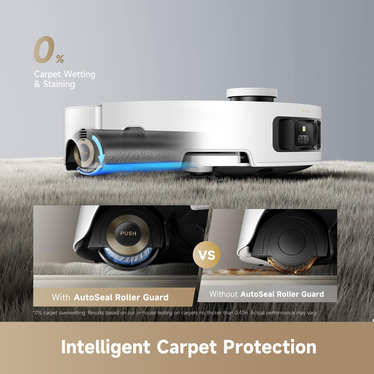 dreame Aqua10 Roller Robot Vacuum and Mop, AquaRoll Mop, 30,000Pa Suction