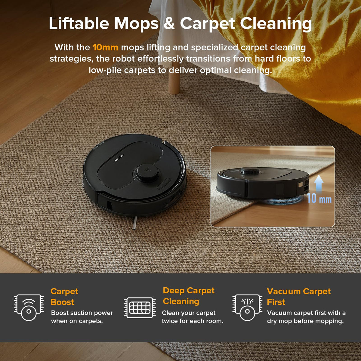 roborock Qrevo Series Robot Vacuum and Mop, Upgraded from Qrevo S