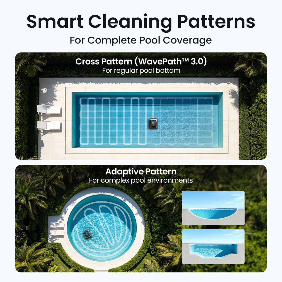 Aiper Scuba S3 Robotic Pool Cleaner with Auto-Parking & Alerts, Azure