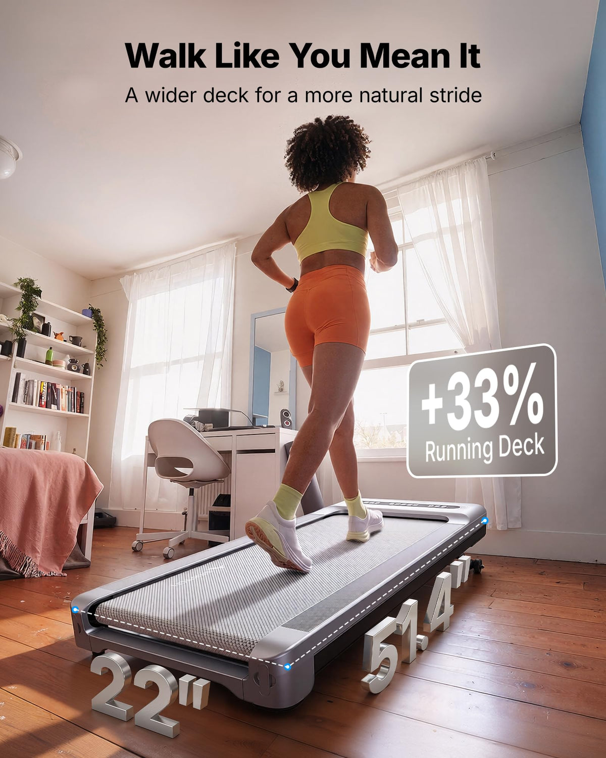 MERACH UltraWalk W60 Walking Pad Treadmill with 12Auto Incline, Under Desk Walking Pad Max400lb Capacity, Max3.5HP Heavy Duty Walking Pad with Incline for Tall People with BT Speaker, RGB Light & APP