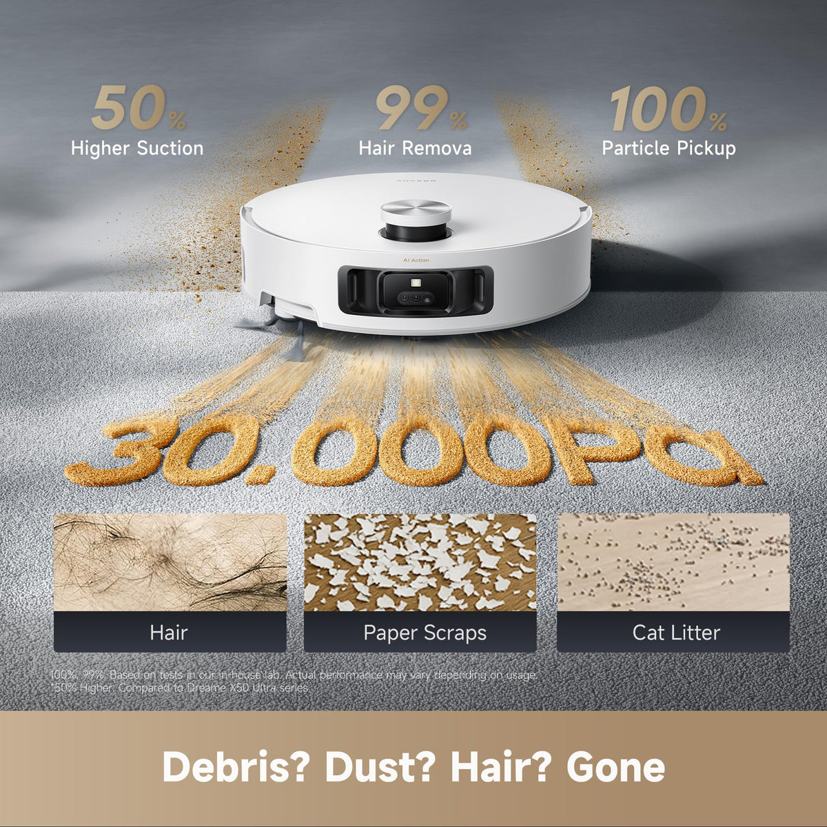 dreame Aqua10 Roller Robot Vacuum and Mop, AquaRoll Mop, 30,000Pa Suction
