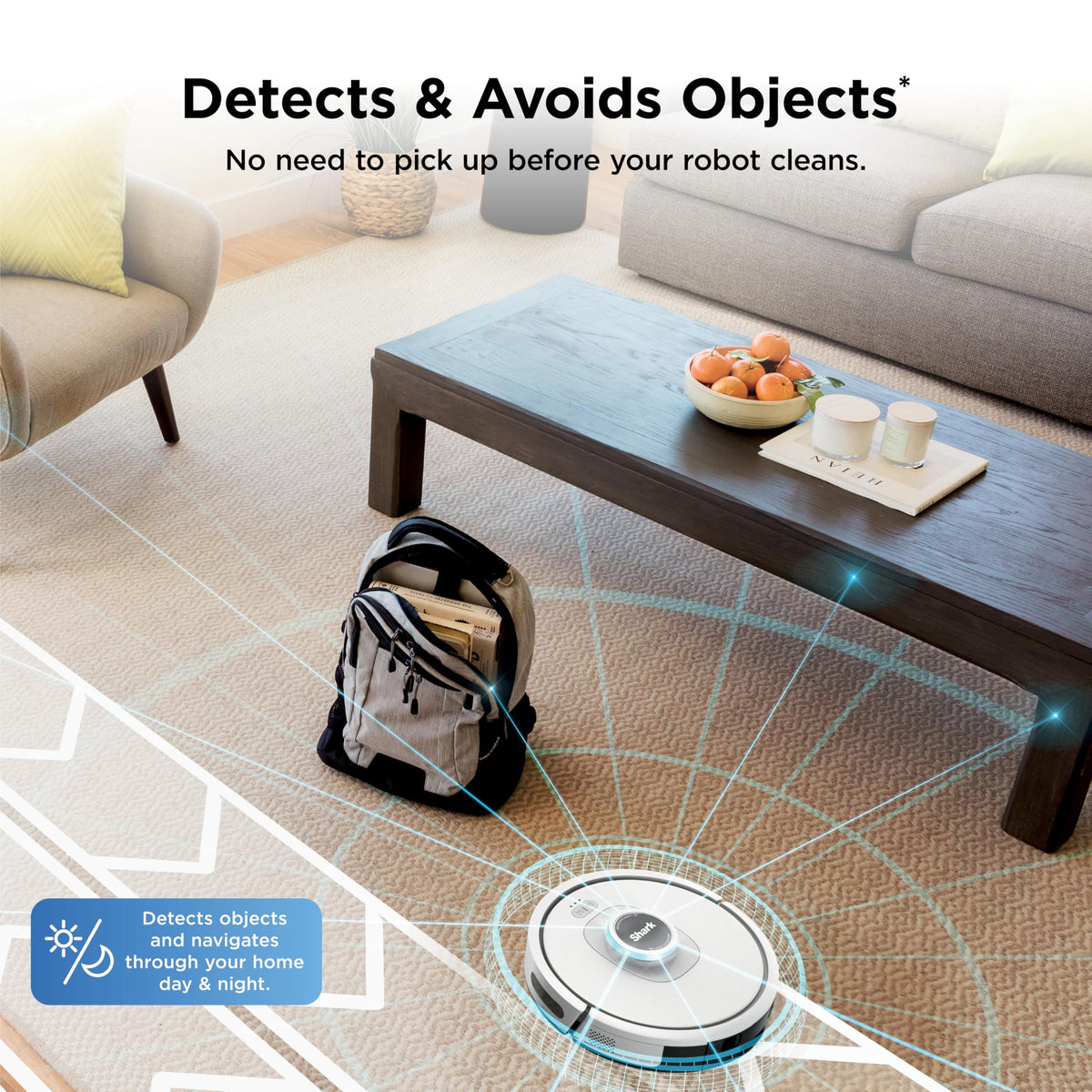 Shark AI Ultra Robot Vacuum, 60-Day Self-Emptying Base, Black, AV2511AE