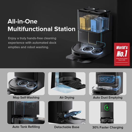 roborock Qrevo Series Robot Vacuum and Mop, Upgraded from Qrevo S