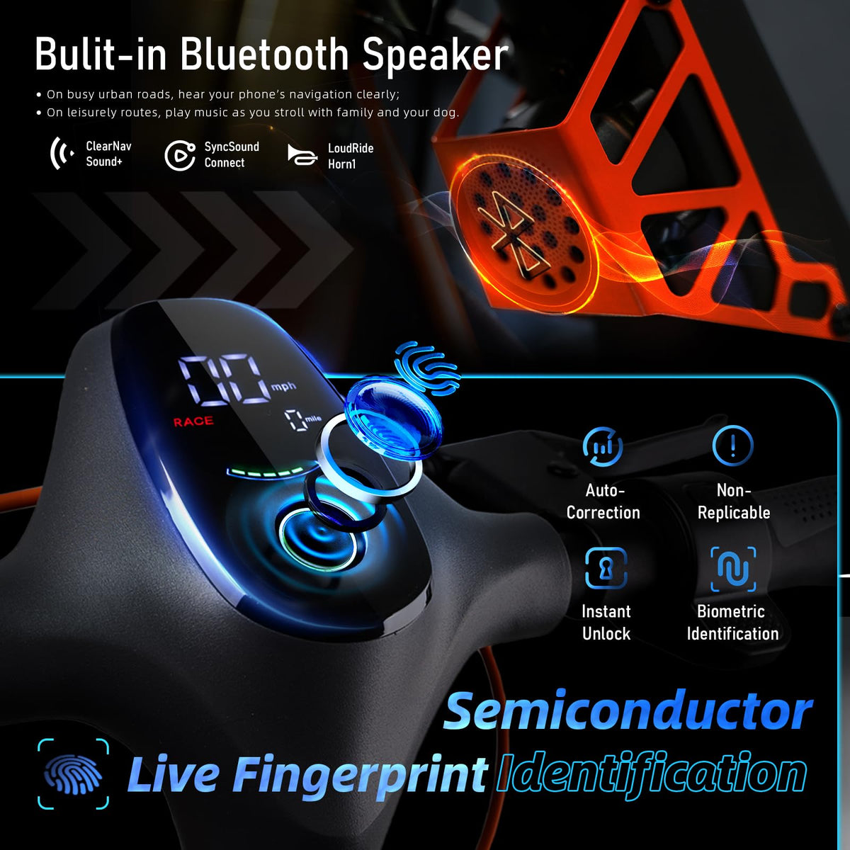 Cunfon RZ1000 Electric Scooter Dual Motor, Off-Road Scooter Adults
