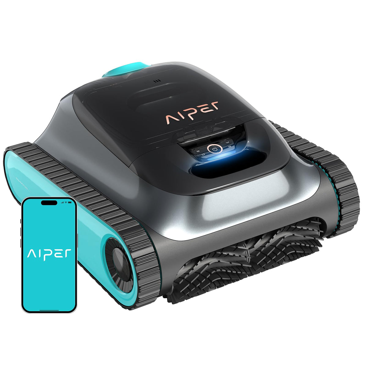 Aiper Scuba S1 2026 Robotic Pool Cleaner,Floor/Wall/Waterline/Shallow Area Cleaning, Double Filtration, Adaptive Navigation, High-Precision Sensors, App Support-Teal