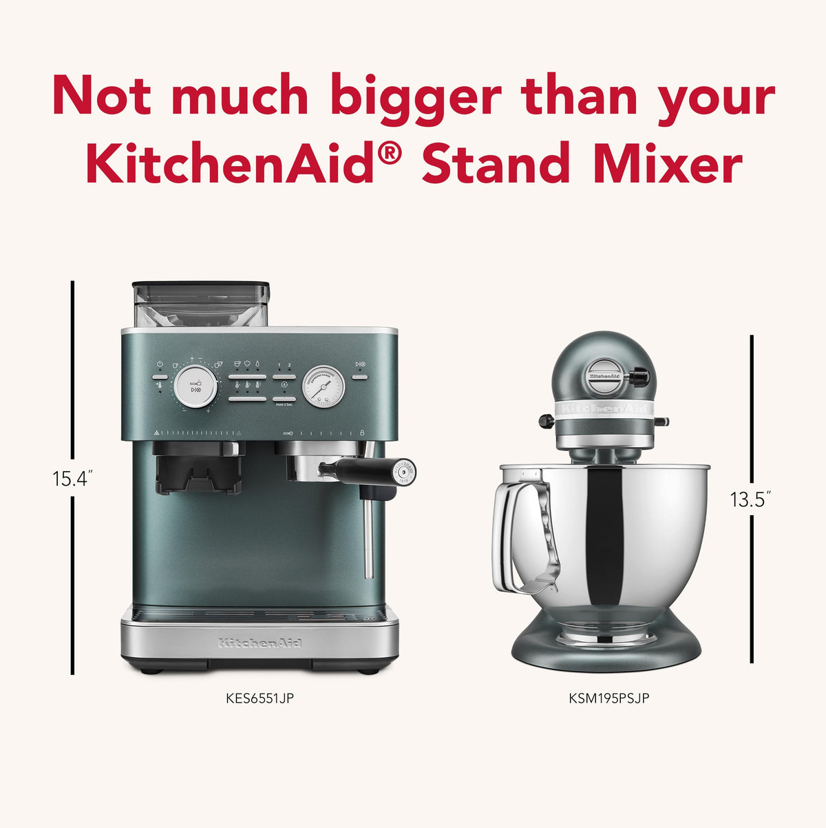 KitchenAid Semi-Auto Espresso Machine, Burr Grinder, 2.5L, Juniper