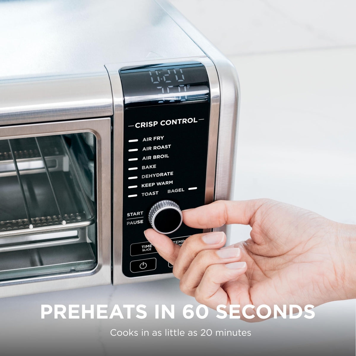 Ninja Digital Air Fry Countertop Oven, 8-in-1, XL, Silver, SP101