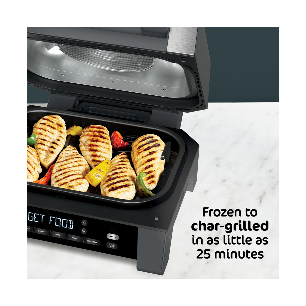Ninja® Foodi® Smart XL 6-in-1 Indoor Grill & Air Fryer, Black/Silver, DG551